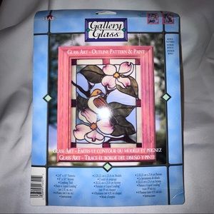 Plaid Gallery Glass Magnolias & Dogwood Glass Art Outline Pattern & Paint Decor